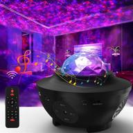 🌟 enhance your space with the led star projector – 3-in-1 ocean wave projector for bedroom/game room decor with adjustable lightness, remote control, and music speak логотип