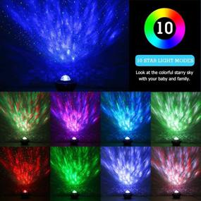 img 2 attached to 🌟 Enhance Your Space with the LED Star Projector – 3-in-1 Ocean Wave Projector for Bedroom/Game Room Decor with Adjustable Lightness, Remote Control, and Music Speak