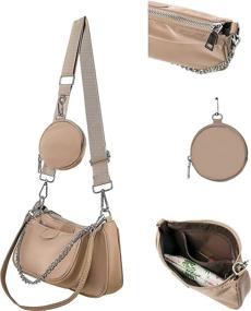 img 2 attached to Универсальная сумка Arrebol Crossbody для женщин, которая также может использоваться как ручная сумка и кошелек.