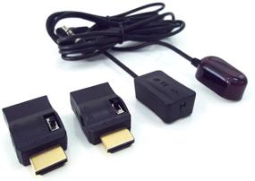 img 4 attached to Набор HDMI IR-увеличителей с диапазоном до 70 футов - ИК-увеличитель для аудио/видео устройств, включает в себя ИК-приемник, ИК-излучатель и HDMI-адаптер.