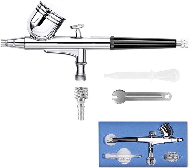 Spedertool Airbrush kit with Acrylic Airbrush Paint,Complete Air