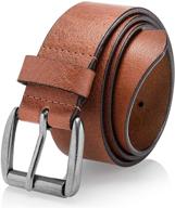 👔 ultimate comfort and style: casual leather super grain men's accessories and belts logo