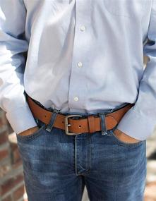 img 2 attached to 👔 Ultimate Comfort and Style: Casual Leather Super Grain Men's Accessories and Belts