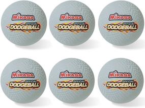 img 1 attached to 🏐 Set of Six Official Mikasa 8.5&#34; Rubber Dodgeballs