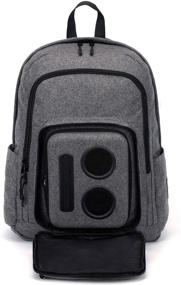 img 4 attached to 2020 Edition Gray Bluetooth Speaker Backpack: 20-Watt Speakers & Subwoofer for Parties, Festivals, Beach, School - Works with iPhone & Android!