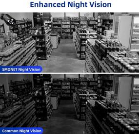 img 1 attached to 📷 Enhanced 2021 SMONET 5MP Security Camera System: 4x 5MP(2560TVL) Wired Bullet Cameras, Waterproof, 8CH Complete Home Surveillance System with Night Vision, Remote Access, and Playback (NO HDD)