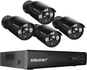 img 4 attached to 📷 Enhanced 2021 SMONET 5MP Security Camera System: 4x 5MP(2560TVL) Wired Bullet Cameras, Waterproof, 8CH Complete Home Surveillance System with Night Vision, Remote Access, and Playback (NO HDD)