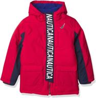 🧥 nautica water-resistant snorkel jacket for boys logo