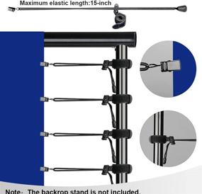 img 1 attached to Lidlife 10 x 10 ft Blue Backdrop - Chromakey Blue Screen Background for Photoshoots & Videos - Polyester Fabric for Studio Quality Results - Includes 4 Backdrop Clips