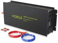 wzrelb 1500w power inverter: reliable pure sine wave 12v to 120v dc ac converter logo