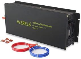 img 4 attached to WZRELB 1500 Вт инвертор питания: надежный преобразователь постоянного тока 12 В в переменный ток 120 В с чистой синусоидой