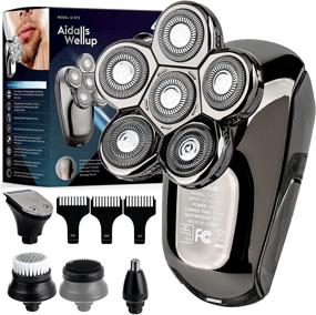 img 4 attached to 🪒 Ultimate 5-in-1 Electric Head Shaver for Bald Men by AidallsWellup - Anti-Pinch, Ergonomic, Cordless & Rechargeable