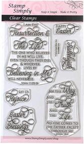 img 3 attached to 🐰 Stamp Simply Clear Stamps Easter Christian Religious 4x6 Sheet - 6 Pieces: A Meaningful Collection for Creative Easter Crafting