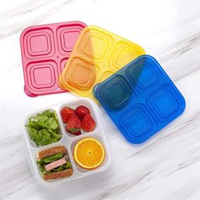img 1 attached to Freshmage Containers Reusable Compartments Leakproof