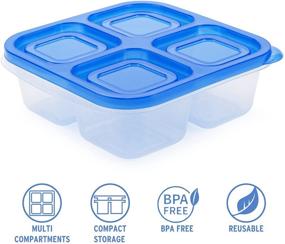 img 3 attached to Freshmage Containers Reusable Compartments Leakproof