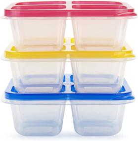 img 4 attached to Freshmage Containers Reusable Compartments Leakproof