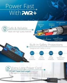 img 3 attached to 🔌 Pwr UL Listed 70W AC Adapter for Panasonic Toughpad FZ-G1 FZ-E1 FZ-X1 FZ-Q1 FZ-Q2 FZ-A2 FZ-B2 CF-U1 CF-W8 CF-T8 Toughbook CF-AA5713AM CF-AA6373AM CF-AA6413CM 4K Tablet Charger + 12 Ft Power Cord