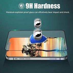 img 2 attached to 📱 [3 Pack] Anti-Scratch Tempered Glass Screen Protector for iPhone 13/13 Pro | 2.5D Touch | 9H Hardness | Case Friendly | 5G (6.1 Inch) 2021 Compatible