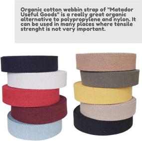 img 3 attached to 🌑 Matador Useful Goods - Heavy Cotton Webbing 1.5 Inch, Black, 10 Yards