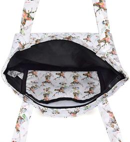 img 2 attached to 👜 Женские стильные и функциональные сумки и кошельки LIFEMATE с плечевым ремнем и отделкой из водонепроницаемого материала с фламинго