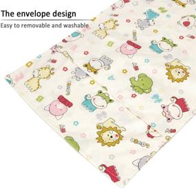 img 2 attached to 👶 Biubee 4-Pack Toddler Pillowcases - 14”X 21” - Fits Pillows Sized 12x16, 13x18 or 14x19 - Natural Organic Cotton Envelop Style Pillow Cover for Baby, Infant, and Kids