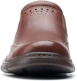 img 1 attached to Кроссовки Clarks Brawley из черной обработанной кожи для мужчин.