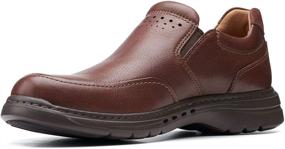 img 4 attached to Кроссовки Clarks Brawley из черной обработанной кожи для мужчин.