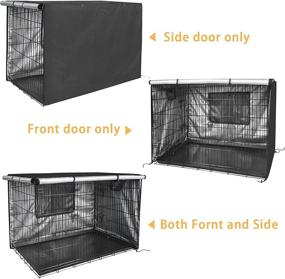 img 2 attached to 🐶 Durable Cappaw 30 inches Dog Crate Cover - Perfect Kennel Cover for Small Wire Dog Crates - Black (Cover Only)