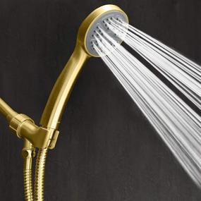 img 3 attached to 🚿 ShowerMaxx Choice Series 3.3 inch Ultra High Pressure Hand Held Shower Head: Polished Brass/Gold Finish