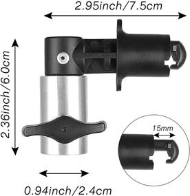 img 3 attached to 📸 EMART Клип держатель диска отражателя: Портативная защелка для фоновой съемки на студийной лампе или штативе - 4 шт.