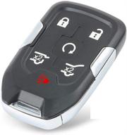 🔑 enhanced protection: keyecu remote smart key fob case 6 button for chevrolet suburban tahoe hyq1aa logo