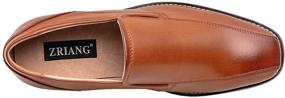 img 2 attached to 👞 ZRIANG Leather Square Toe Dress Loafers for Men - Slip-On Shoes and Loafers