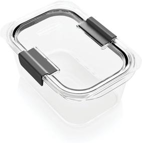 img 1 attached to 🥡 Rubbermaid Brilliance Clear Food Storage Container - Medium Deep Size (4.7 Cup Capacity)