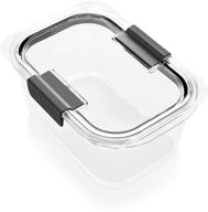 🥡 rubbermaid brilliance clear food storage container - medium deep size (4.7 cup capacity) логотип