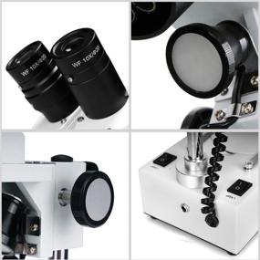 img 2 attached to Swift S306-20-2L 20X/40X/80X Magnification Binocular Stereo Microscope with 360° Rotation, Wide-field 10X and 20X Eyepieces, Upper and Lower LED Lighting, Reversible Black/White Stage Plate