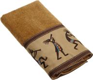 🌰 avanti linens 17732nut kokopelli hand towel, nutmeg: premium quality towel with stylish kokopelli design logo