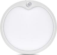 🔦 ocioc 8.9-inch motion sensor ceiling light 18w hardwired ultra thin flush mount lights fixture high brightness 6500k cool white for closet pantry storage rooms doorway staircase garage patio seo-optimized: "ocioc 8.9-inch motion sensor ceiling light 18w ultra thin flush mount fixture high brightness 6500k cool white for closet pantry storage rooms doorway staircase garage patio логотип