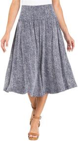 img 3 attached to 👗 Hilary Radley Rounded Smoothing Features Skirts: Flattering Women's Clothing That Complements Every Figure