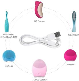 img 1 attached to 🔌 High-Quality 2-Pack LELO Charger Cable for Sona, Gigi, Ina Wave, Soraya, Lily - Convenient Charging Solution