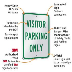 img 1 attached to 🏢 SmartSign Reflective Aluminum Occupational Health & Safety Products for Visitors in Engineering