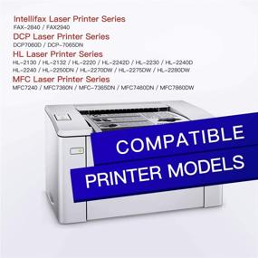 img 2 attached to 🖨️ GPC Image Compatible Toner Cartridge for Brother TN450 TN-450 TN420 | 2-Pack Compatible with HL-2270DW HL-2280DW HL-2240 MFC-7360N DCP-7065DN MFC7860DW Intellifax 2840 2940 Printers