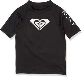 img 2 attached to Roxy Whole Hearted Rashguard for Little Girls: Long Sleeve and Short Sleeve Options