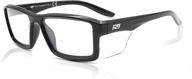 safety glasses gloss black lenses logo