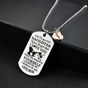 img 2 attached to Daughter Yourself Military Necklace Graduation Boys' Jewelry