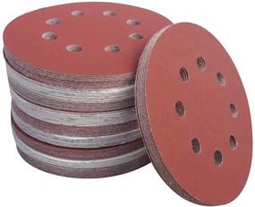 img 4 attached to 🔸 Sackorange 100 PCS 5 Inch 8 Holes Hook and Loop Sanding Disc Sandpaper: High-Quality Assorted Grits Pack for Random Orbit Sanders (20 pcs Each of 600, 800, 1000, 1500, 2000 Grits)