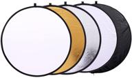 📸 улучшите свою фотографию: 5-в-1 12-дюймовые фото-видео рефлекторы с сумкой - варианты: прозрачный, серебряный, золотой, белый и черный. логотип