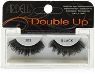 💥 ardell double up lashes, 203 black: enhance your eyes with dramatic volume! logo