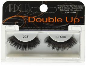 img 4 attached to 💥 Ardell Double Up Lashes, 203 Black: Усилите свой взгляд с помощью драматического объема!