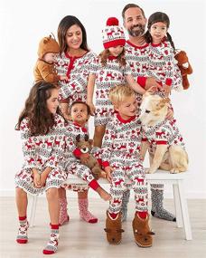 img 2 attached to Пижамы Tkria Christmas Sleepwear Matching Apparel & Accessories для малышей-мальчиков в одежде