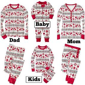 img 3 attached to Пижамы Tkria Christmas Sleepwear Matching Apparel & Accessories для малышей-мальчиков в одежде